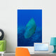 Large Napoleon Wrasse Blue Vertical Wall Decal
