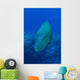 Large Napoleon Wrasse Blue Vertical Wall Decal