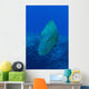 Large Napoleon Wrasse Blue Vertical Wall Decal
