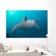 White-bellied Giant Oceanic Manta Wall Decal