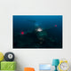 Diver Exploring Wreck Japanese Horizontal Wall Decal