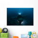 Diver Exploring Wreck Japanese Wall Decal