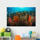 School Anthias Fish Swimming Yellow Wall Decal