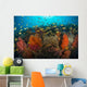 School Anthias Fish Swimming Yellow Wall Decal