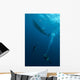 Divers Watching Whale Shark Wall Decal