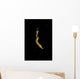 Unidentified Tiny Juvenile Yellow Vertical Wall Decal