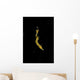 Unidentified Tiny Juvenile Yellow Vertical Wall Decal