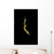 Unidentified Tiny Juvenile Yellow Vertical Wall Decal