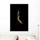 Unidentified Tiny Juvenile Yellow Vertical Wall Decal