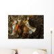 Red and Yellow Hairy Wall Decal