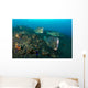Several Bumphead Parrotfish Swimming Rocks Wall Decal