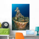 Submerged Greek-style Statue Circular Wall Decal