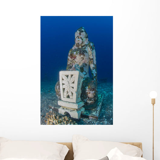 Submerged Buddha Statue Tulamben Wall Decal