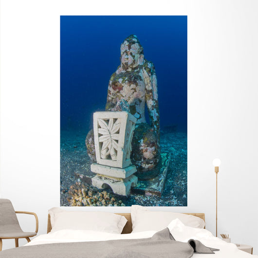 Submerged Buddha Statue Tulamben Wall Decal