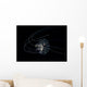 Tiny Curled-up Jellyfish against Wall Decal