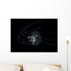 Tiny Curled-up Jellyfish against Wall Decal