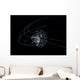 Tiny Curled-up Jellyfish against Wall Decal