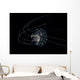 Tiny Curled-up Jellyfish against Wall Decal