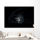 Tiny Curled-up Jellyfish against Wall Decal