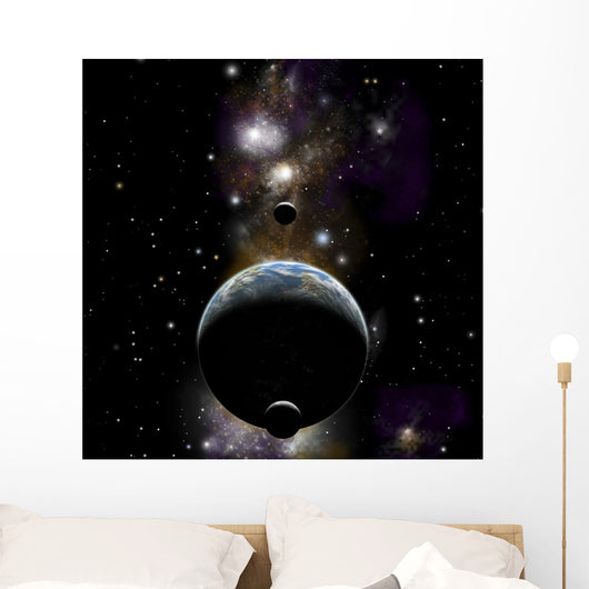 Earth Type World with Wall Decal