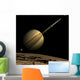Artist's Depiction Ringed Yellow Gas Giant Wall Decal
