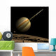 Artist's Depiction Ringed Yellow Gas Giant Wall Decal