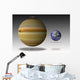 Artist's Depiction Size Relationship GJ1214b Gradient Wall Decal
