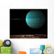 Artist's Depiction Blue Ringed Gas Giant Wall Decal