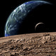 Earth-like Planet Deep Space Wall Decal