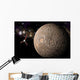 Probe Investigating Heavily Cratered Horizontal Wall Decal