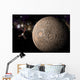 Probe Investigating Heavily Cratered Horizontal Wall Decal