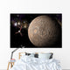 Probe Investigating Heavily Cratered Horizontal Wall Decal