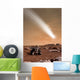 Artist's Depiction Pass Comet Vertical Wall Decal