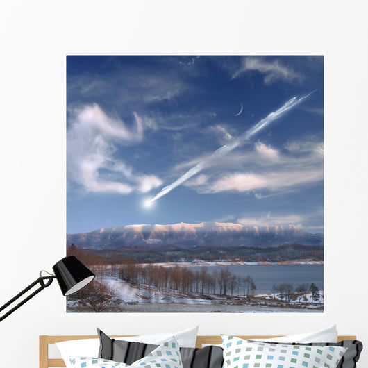 Artist's Depiction Large Meteor Wall Decal