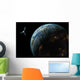 Artist's Depiction Satellite Orbit Horizontal Wall Decal
