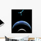Artist's Depiction Satellite Orbit Wall Decal