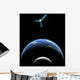 Artist's Depiction Satellite Orbit Wall Decal