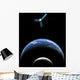 Artist's Depiction Satellite Orbit Wall Decal
