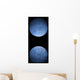Artist's Depiction Heavily Cratered Moon Reflection Wall Decal