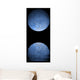 Artist's Depiction Heavily Cratered Moon Reflection Wall Decal
