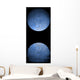 Artist's Depiction Heavily Cratered Moon Reflection Wall Decal