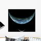 Artist's Depiction Earth-like Planet and Moon Wall Decal