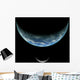 Artist's Depiction Earth-like Planet and Moon Wall Decal