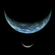 Artist's Depiction Earth-like Planet and Moon Wall Decal