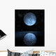 Blue Moon Rising over Wall Decal