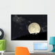 Full Moon Rising behind Wall Decal