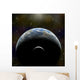 Artist's Depiction Earth-like Planet Moon Shadow Wall Decal