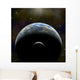 Artist's Depiction Earth-like Planet Moon Shadow Wall Decal