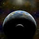 Artist's Depiction Earth-like Planet Moon Shadow Wall Decal
