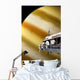 Astronauts Performing Work Space Gas Giant Vertical Wall Decal